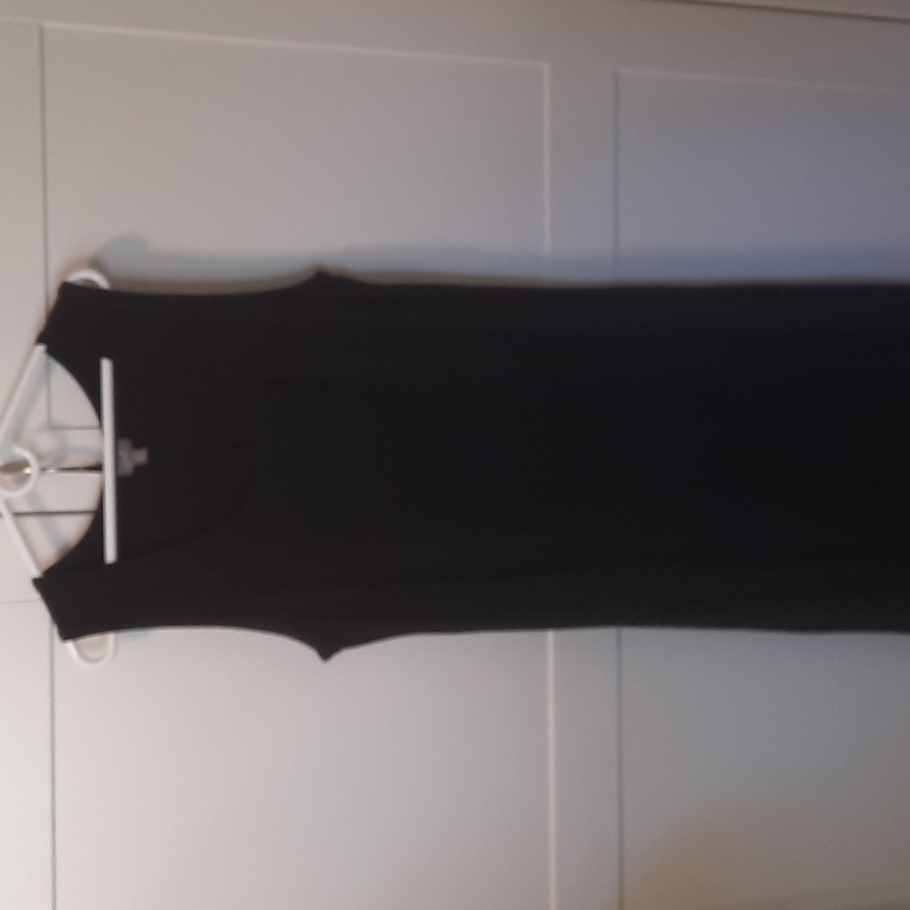 J. Jill black XL Sleeveless knit maxi dress.